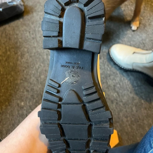 Rag & Bone Shiloh Eggshell-White Boots, size 36.5 - Picture 4 of 12